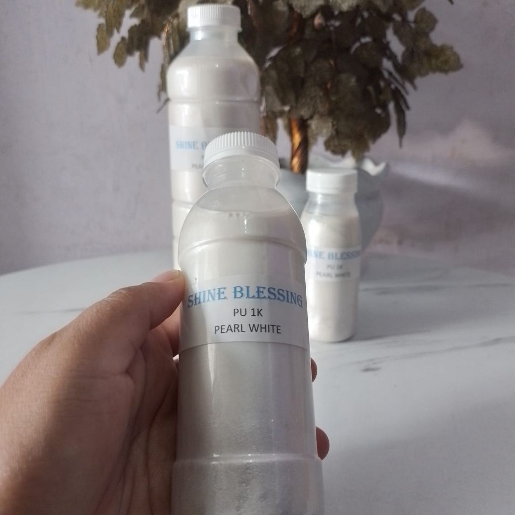 Cat PU lembayung Putih/PU Pearl white/mutiara Putih