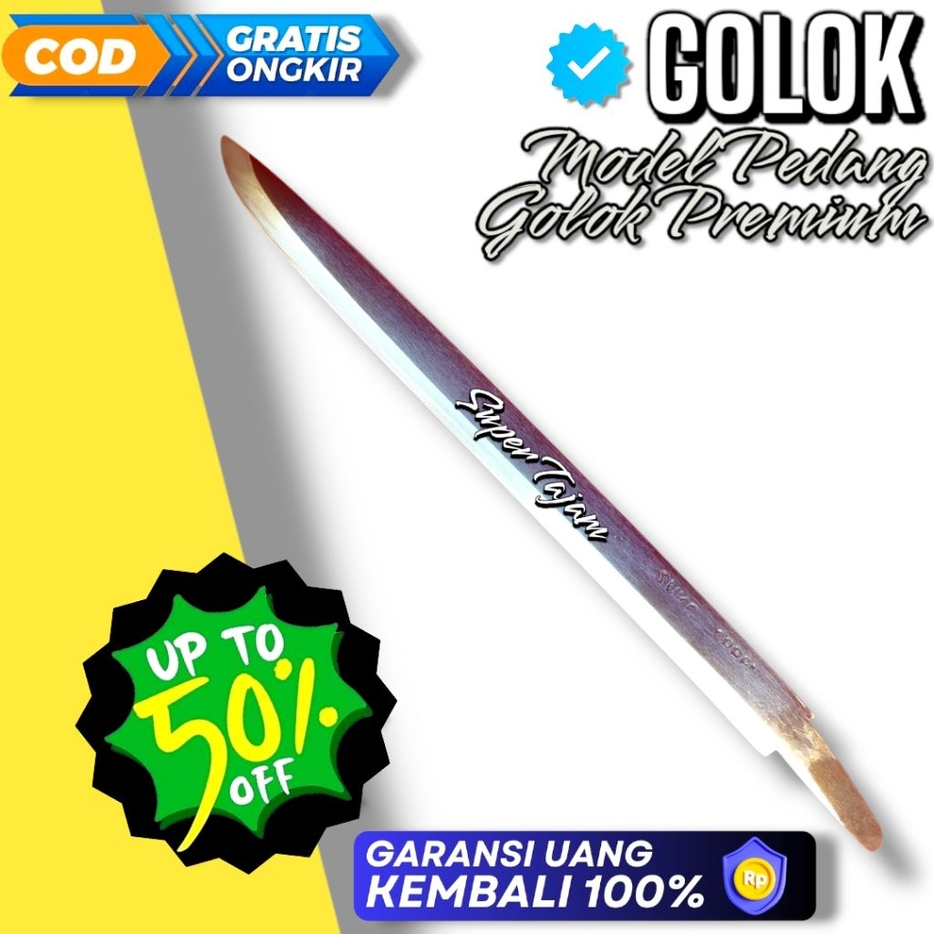 PARANG PERKEBUNAN MODEL PEDANG PANJANG 40CM SUPER TAJAM BAJA TEMPA KUAT ANTI KARAT ALAT TEBAS RUMPUT