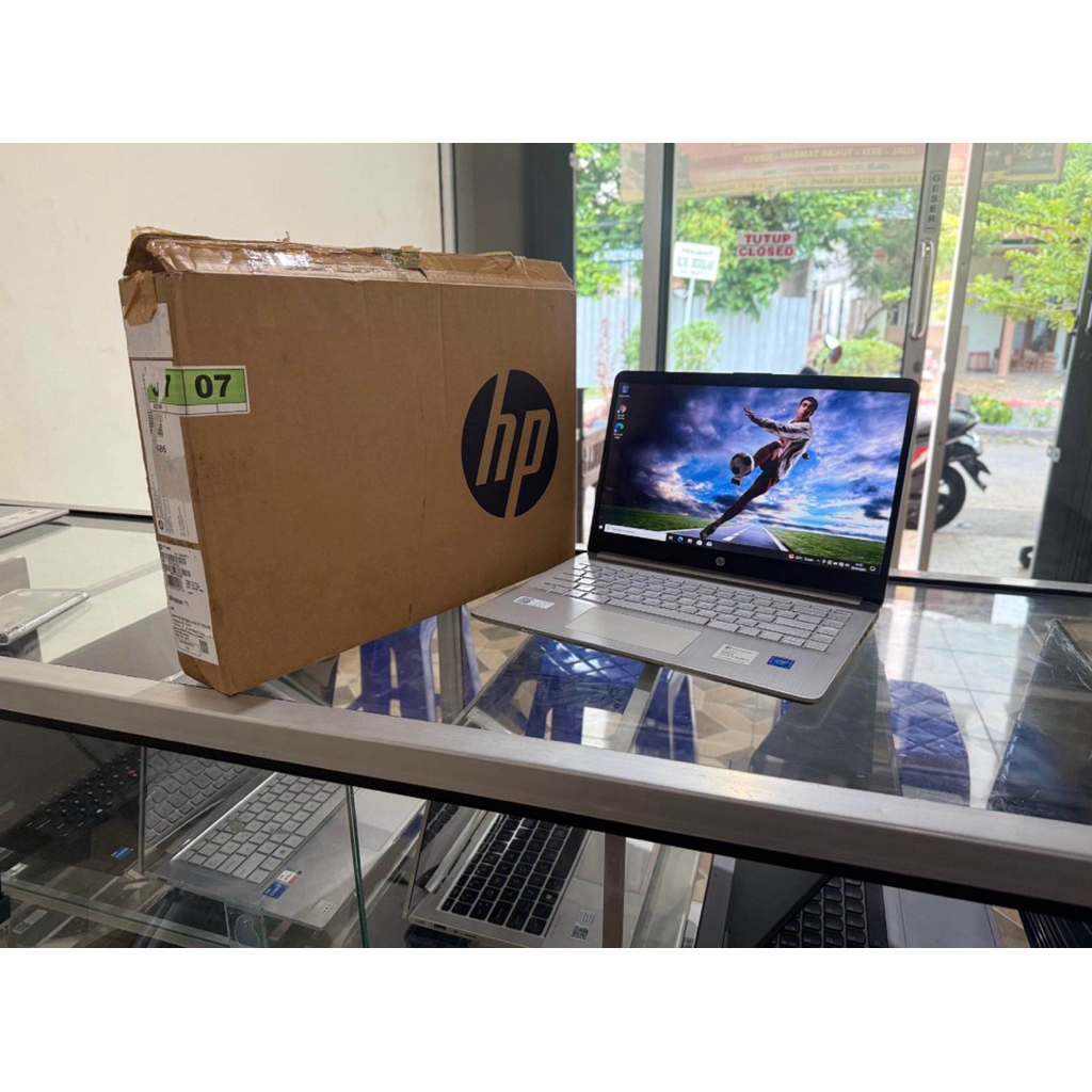 LAPTOP HP14s intel N4120 MULUSS FULSET GARANSI