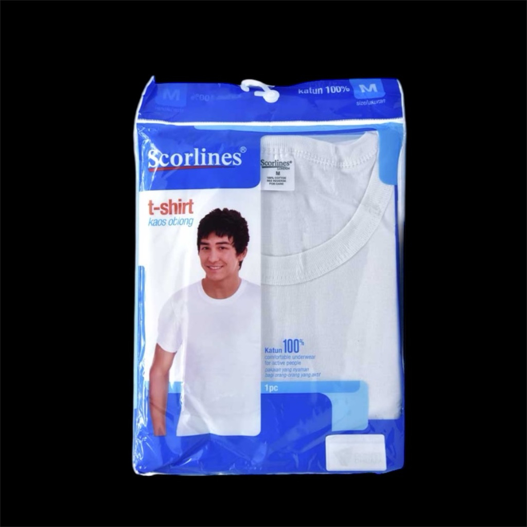 Scorlines Kaos Oblong Putih M