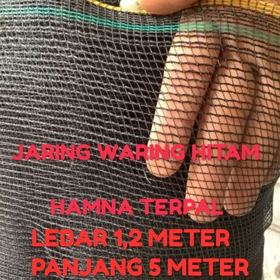 Jaring Waring Hitam 1,2 x 5 Meter Pagar Tanaman Jaring Kandang Ayam