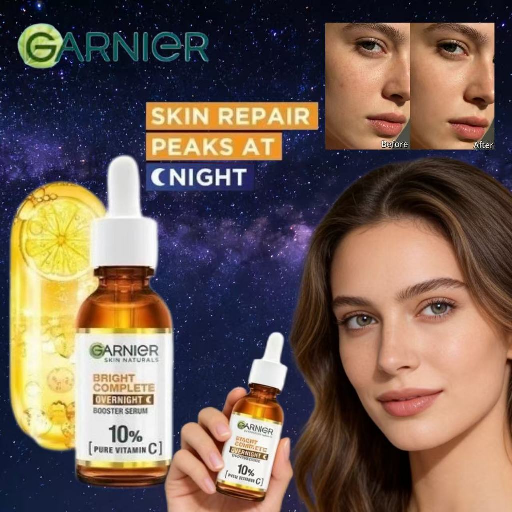 [ READY STOCK & ORI ] Garnier Bright Complete 10% Pure Vitamin C Overnight Serum  / Dark Spots Hyper