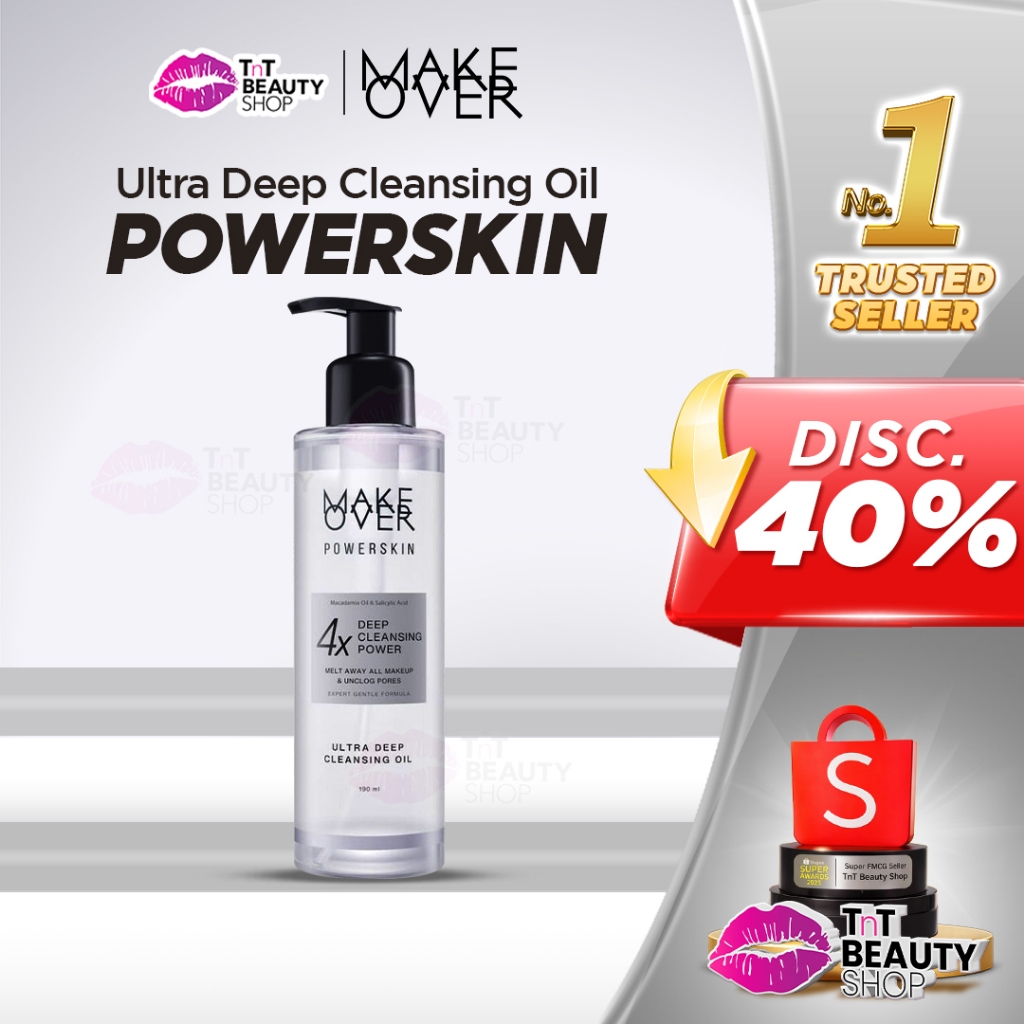Make Over Powerskin Ultra Deep Cleansing Oil 190 ml - Pembersih Makeup | TnT Beauty Shop