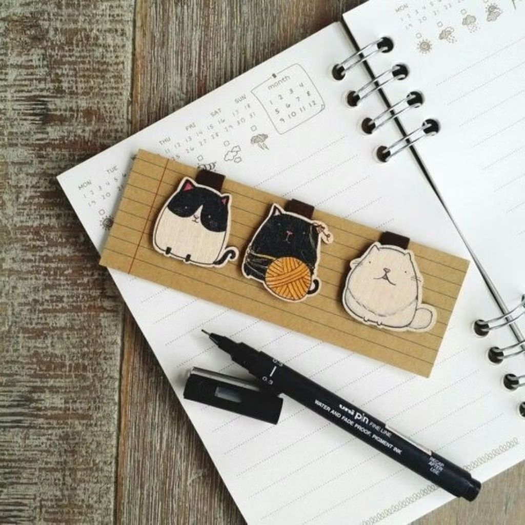 Bookmark Magnetic Custom/Pembatas/ Penanda buku magnet