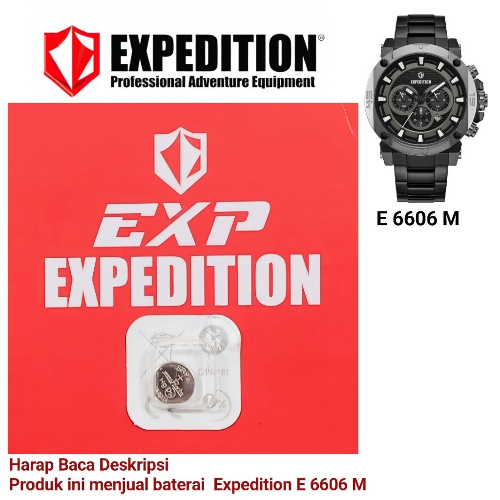Baterai Jam Tangan Expedition E 6606 M