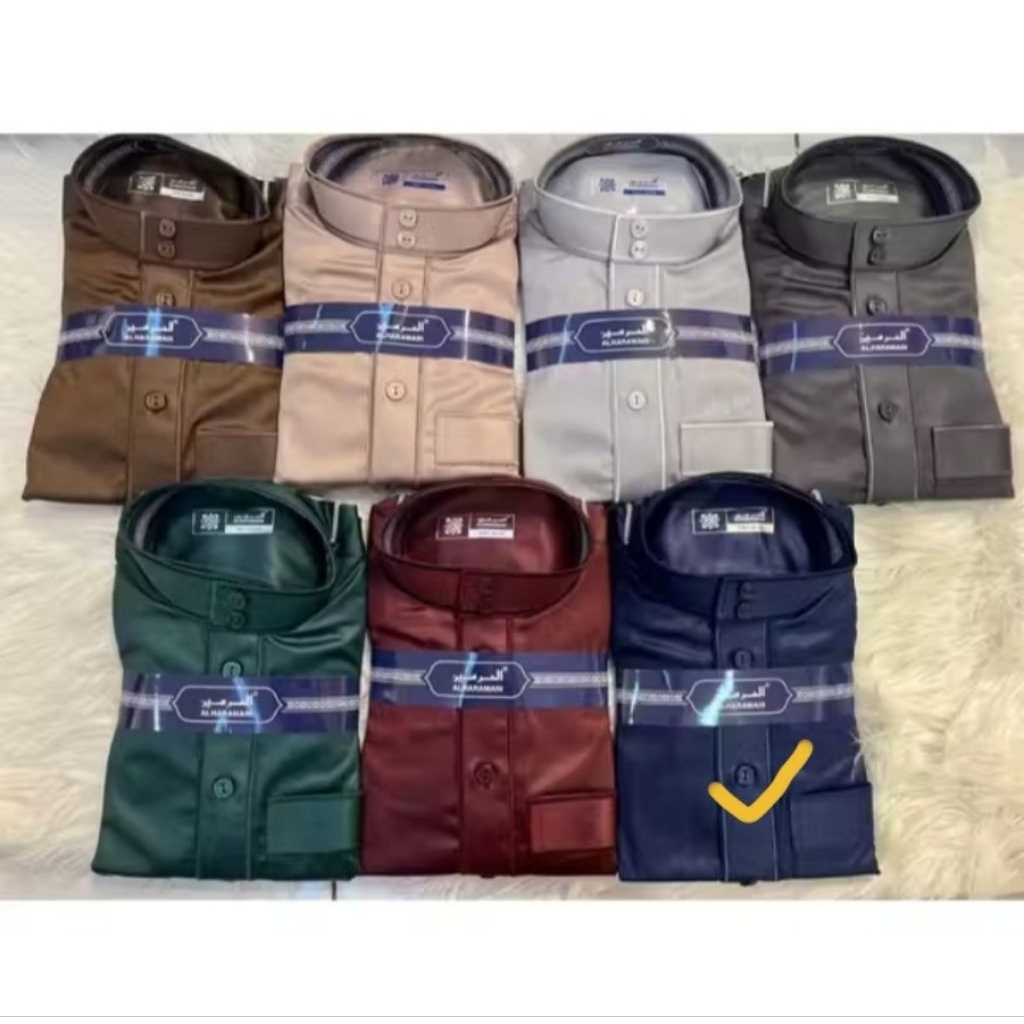 PL preloved like new Jubah Al Haramain Navy /Biru Gelap Gamis Jumbo Pria