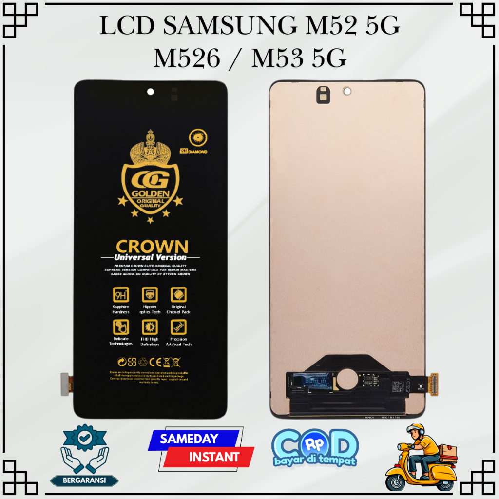 LCD SAMSUNG M52 5G / ( SAMSUNG GALAXY M52 5G ) / M526 / M53 5G TOUCHSCREEN FULLSET COMPLETE ORIGINAL