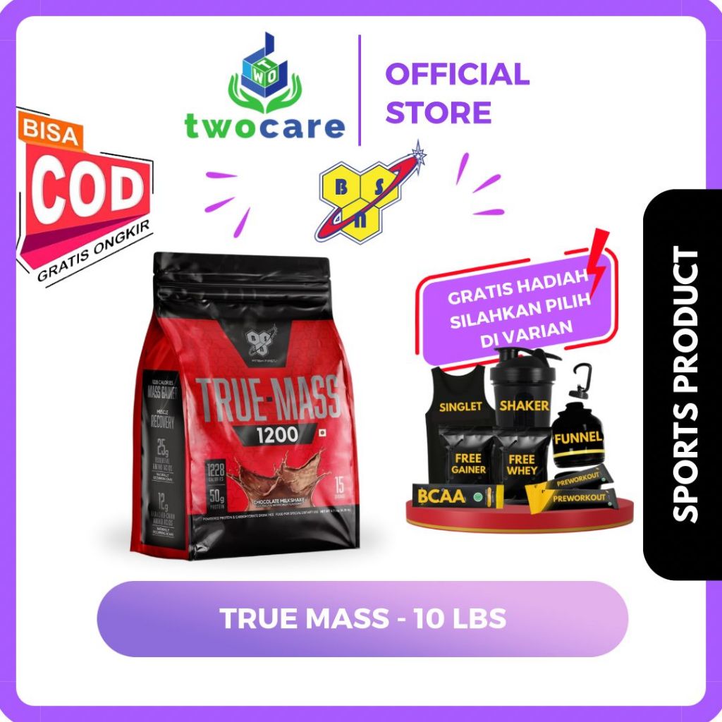 BSN True Mass 1200 10 Lbs 10Lb Truemass Protein Weight Gainer