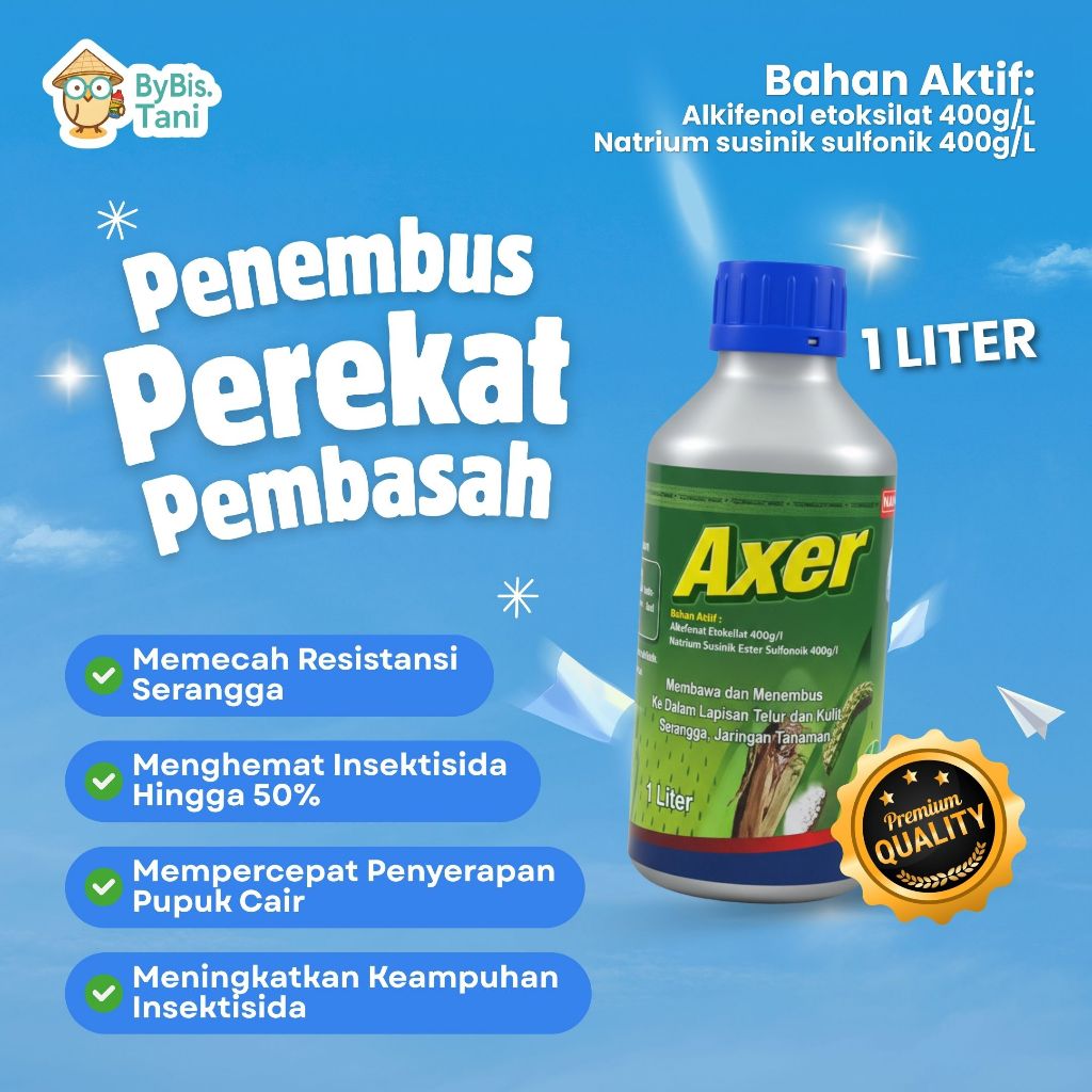 AXER 1 Liter Perekat Perata Penembus Pestisida & Pupuk Nano Teknologi