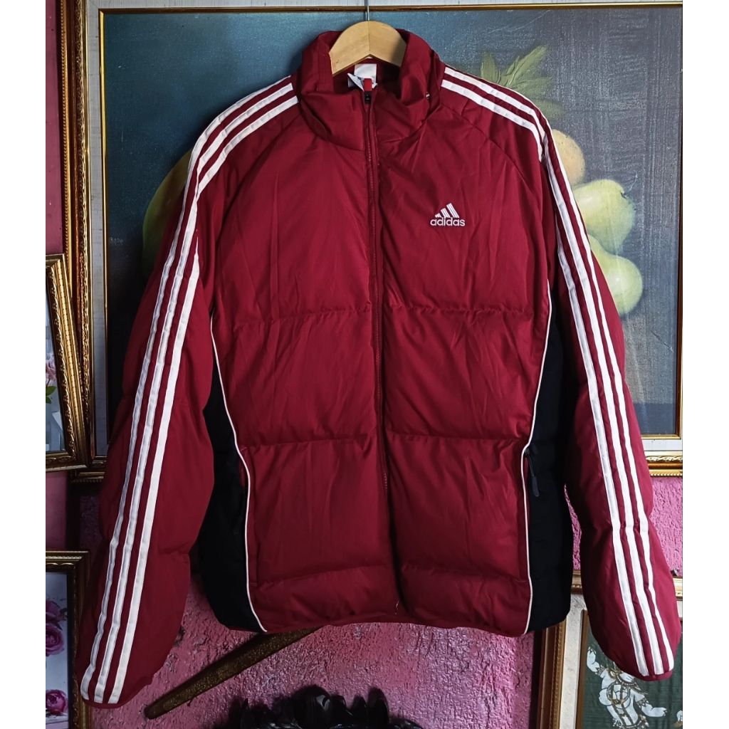 jaket adidas treestrip gelembung tebal