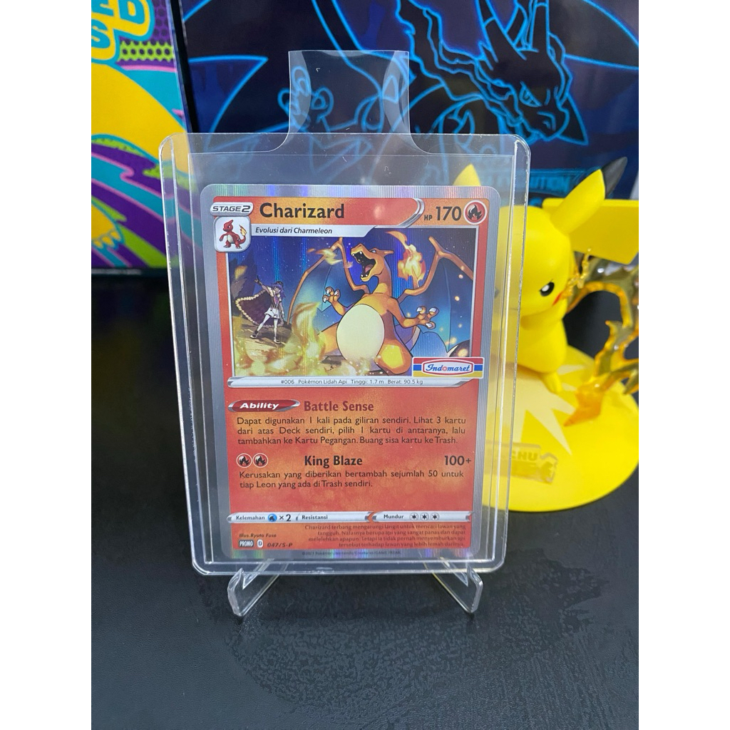 CHARIZARD GX HOLOGRAM PROMO INDOMARET 159/SM-P POKEMON TCG INDONESIA ORIGINAL