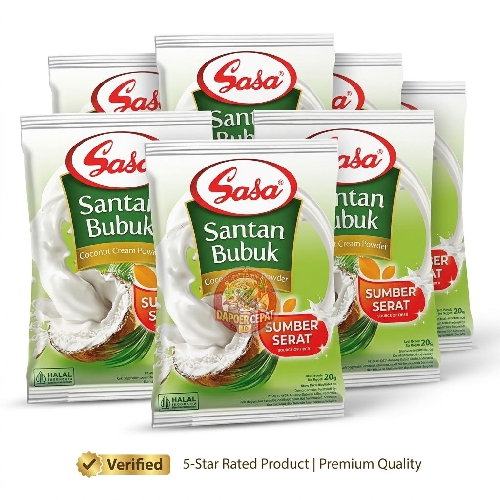Santan Bubuk Sasa 20 Gram (12 pcs/satu renteng)- Aroma Alami, Higienis, Teknologi Modern