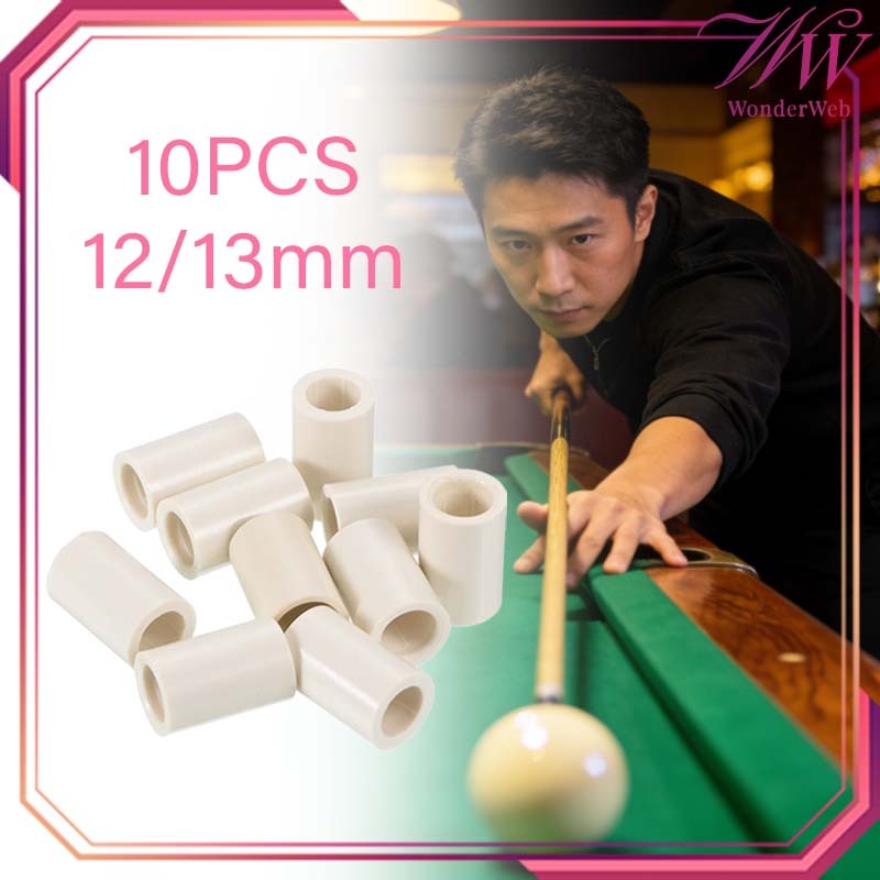 10pcs/Set Ferule Stick Billiard 12/13mm Ferrule Billiard Ferrule Billiard Ferul Stik Billiard