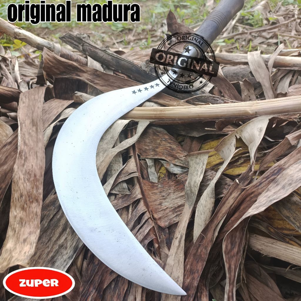 alat berkebun  arit/sabit rumput,100% original MADURA bintang lima