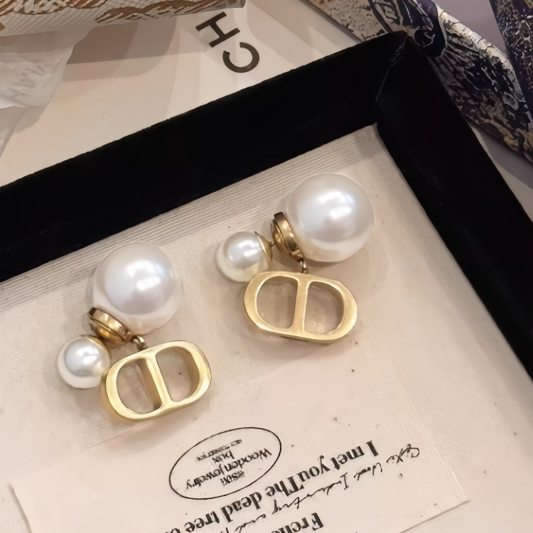 Anting Mutiara CD Perak Murni • Desain Unik Berkelas Retro, Anting Anting Wanita Terbaru 2026 Viral