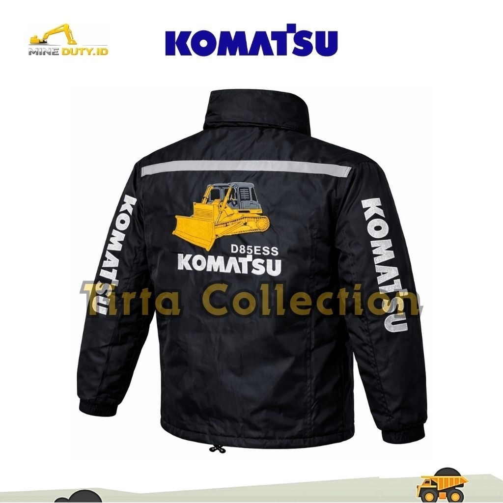 JAKET PARASUT KOMATSU DOZER - BORDIR ALAT BERAT