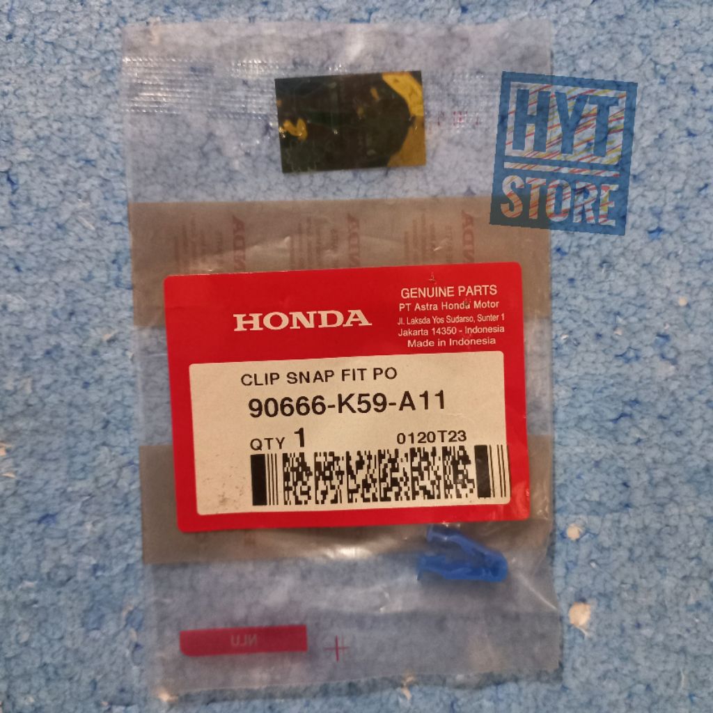 Clip Snap Fit Po 90666-K59-A11 Klip Jepit Kancing Body Motor Beat Vario Scoopy 90666K59A11