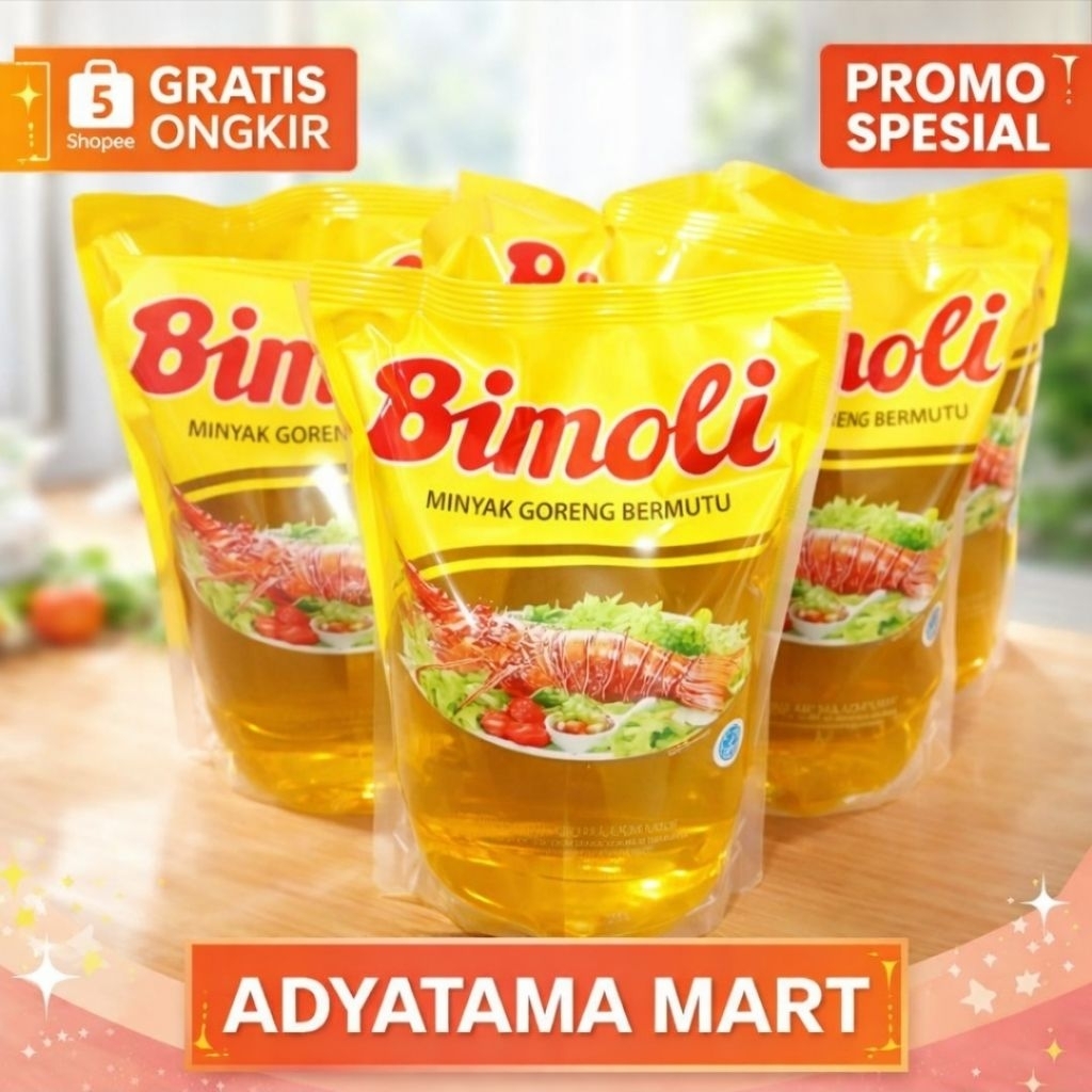 Minyak Goreng Bimoli Pouch 2L Asli Murah | Minyak Goreng Premium Jernih Hemat | Bimoli 2 Liter Promo