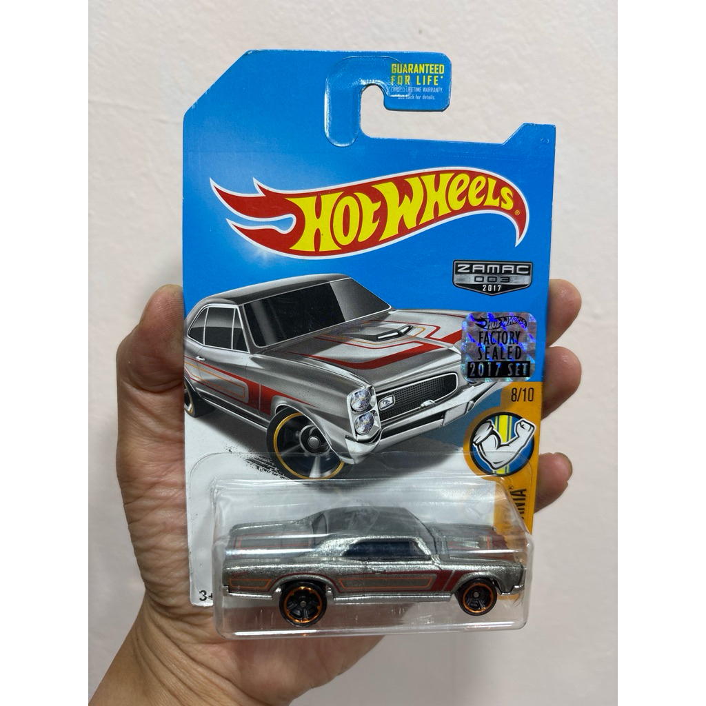 Hot Wheels 67 Pontiac GTO Zamac Factory Sealed 2017 Muscle Mania Mattel Hotwheels
