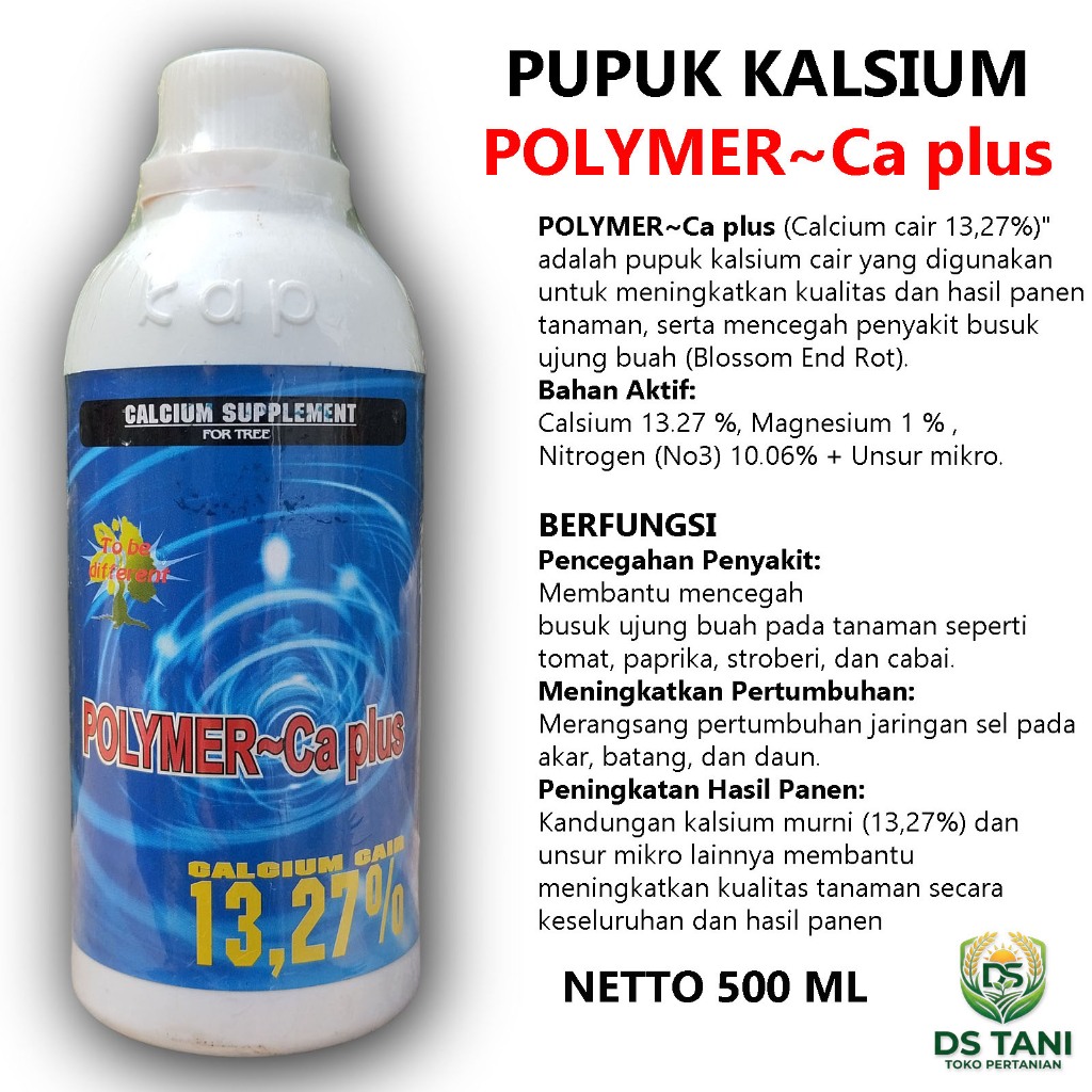 Pupuk KALSIUM POLYMER CA PLUS KAP 500 ML Nutrisi Lengkap Tanaman Pertanian Palawija Perkebunan