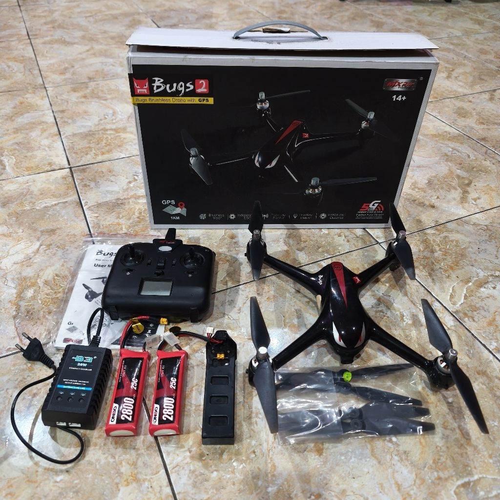 Drone Racing MJX Bugs B2W GPS Lengkap RTF Banyak Bonusnya