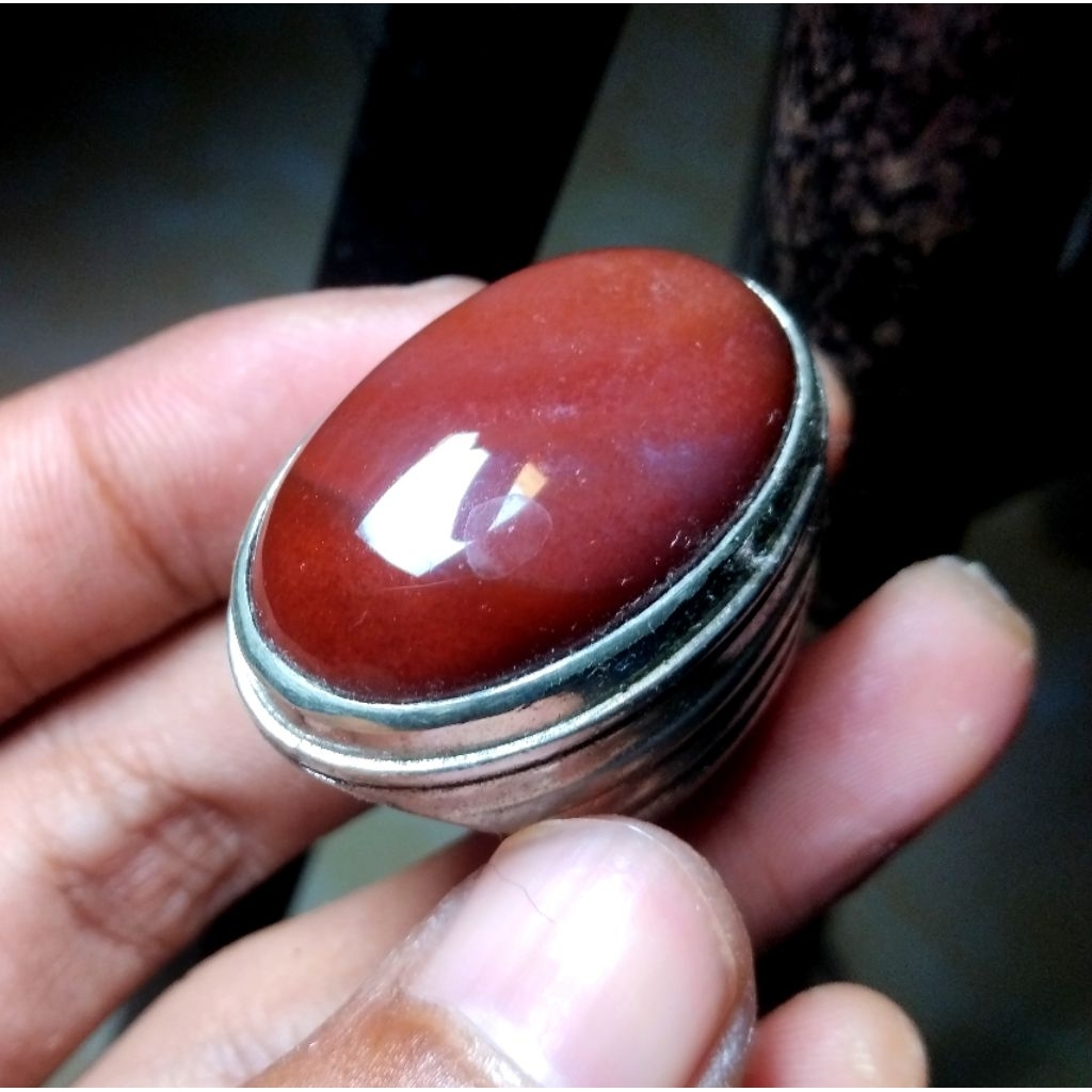 batu akik cincin merah garut