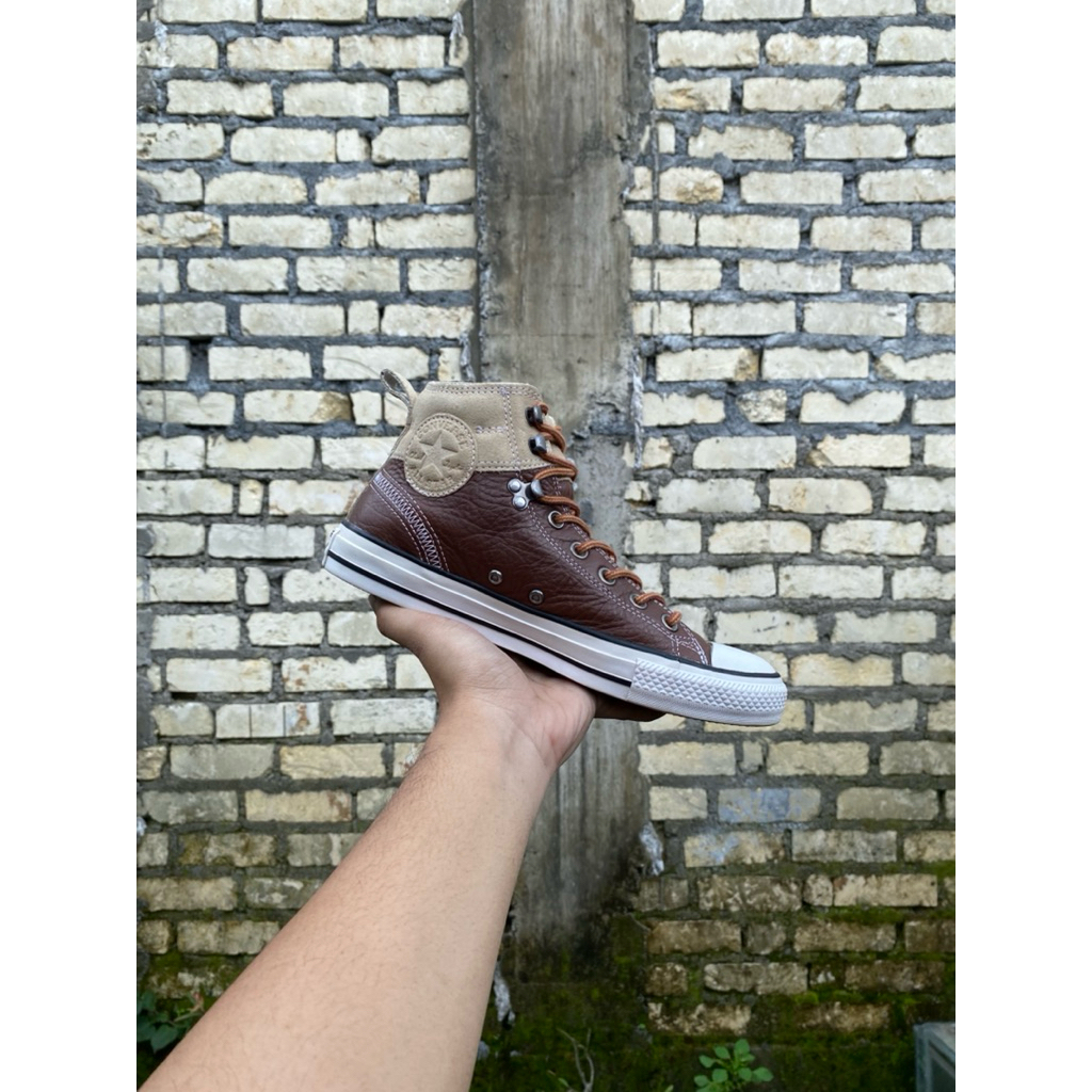 converse leather all star mid hiker