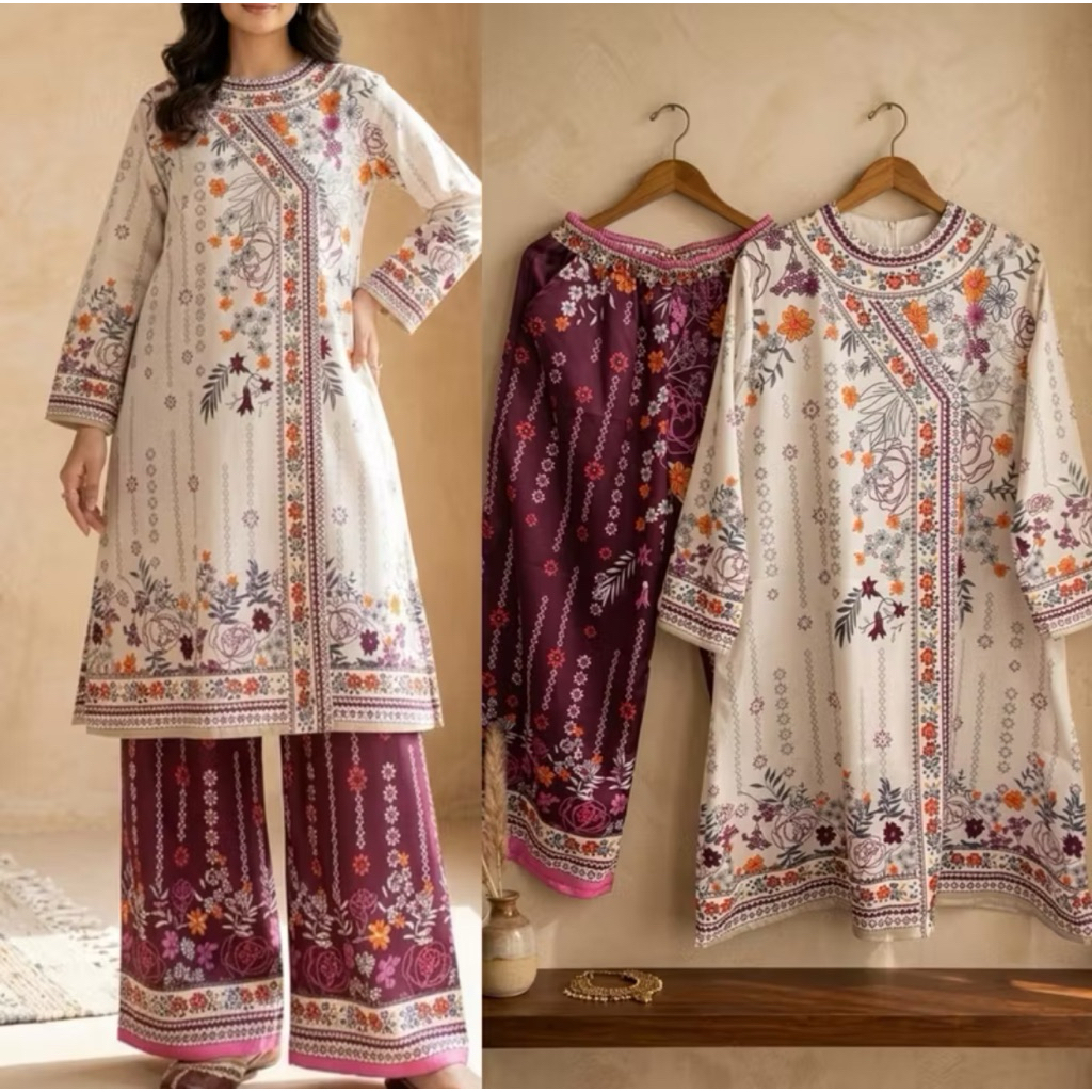 ONE SET BAJU WANITA ZARA MOTIF MIRIP DENGAN HEART TROOPS YANG HARGANYA JUTAAN