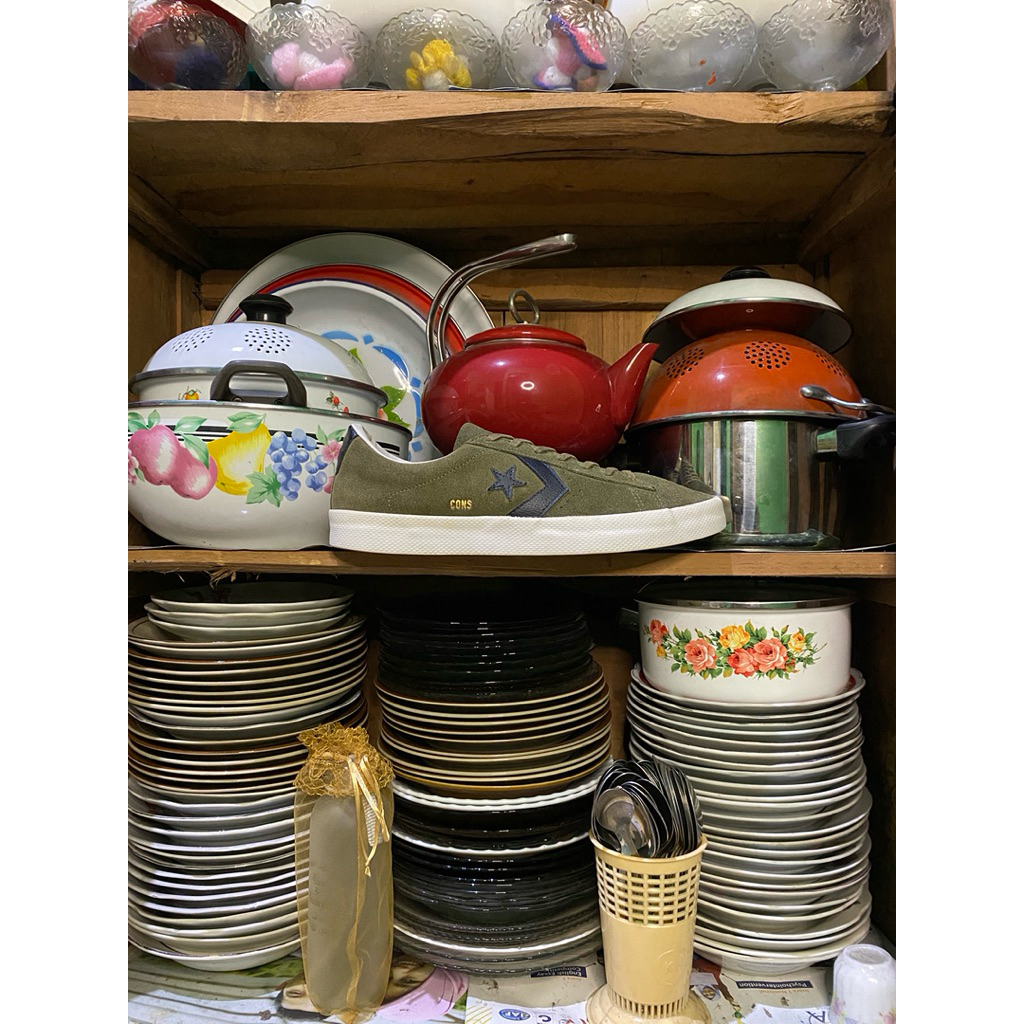 Converse pro leather cons green