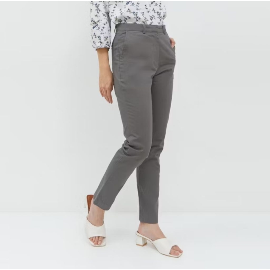 GEELA- celana chino wanita bahan Stretch