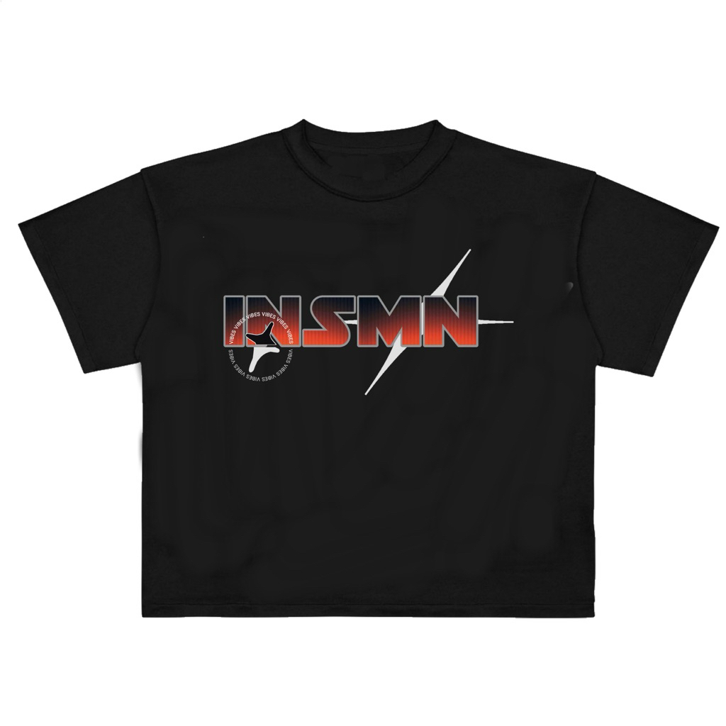 T-shirt boxy “Martinez” | Hitam | kaos Boxy cut pria & wanita | Insomnia Vibes