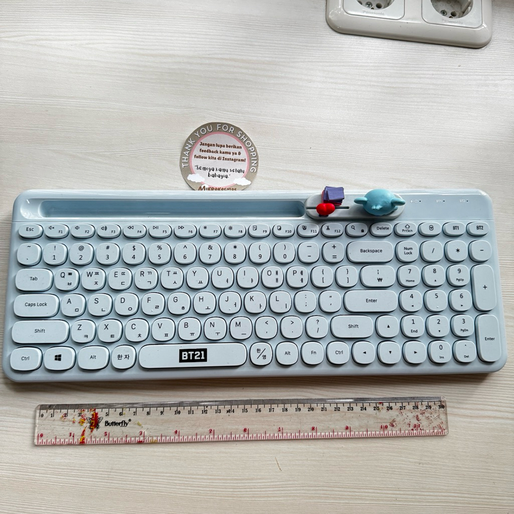 SALE BT21 KOYA WIRELESS KEYBOARD official line friends siap kirim