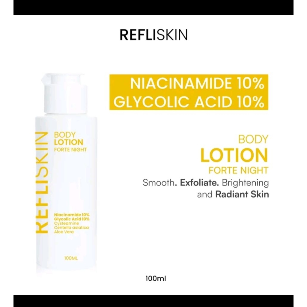 (READY)REFLISKIN Body Lotion Day Tone Up / Body Lotion Forte Night / Body Toner Forte / Body Serum I
