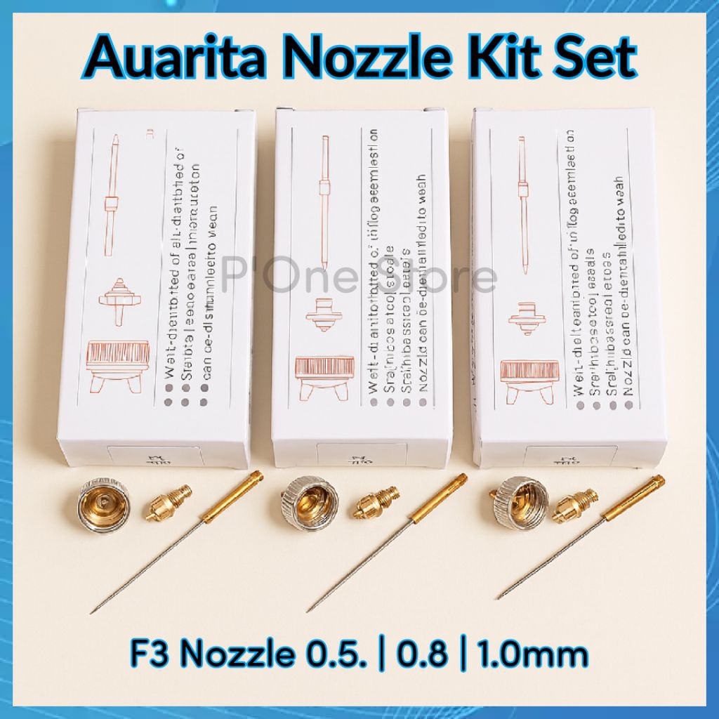 Auarita Nozzle Kit Set F3 Nozzle 0.5 | 0.8 | 1.0mm