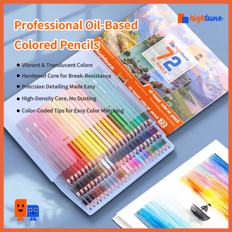 Pensil Warna Lengkap 1 Set Hightune - Pewarna Pencil Untuk Anak Murah  Kualitas Bagus [48 Warna]