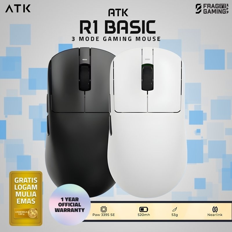 VXE ATK R1 / R-1 Wireless Light Weight Gaming Mouse 1K