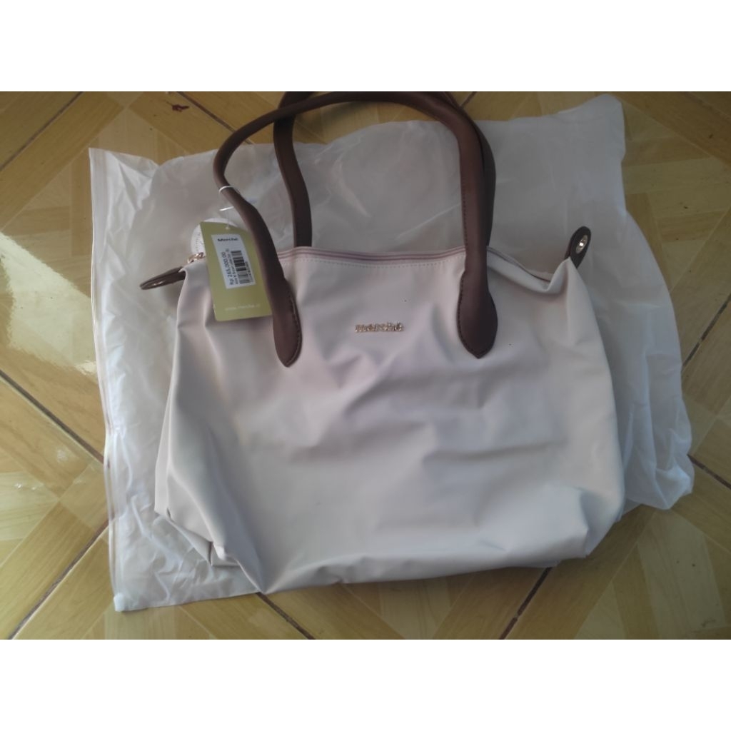 tas Tote bag merche Alice m brown label oat