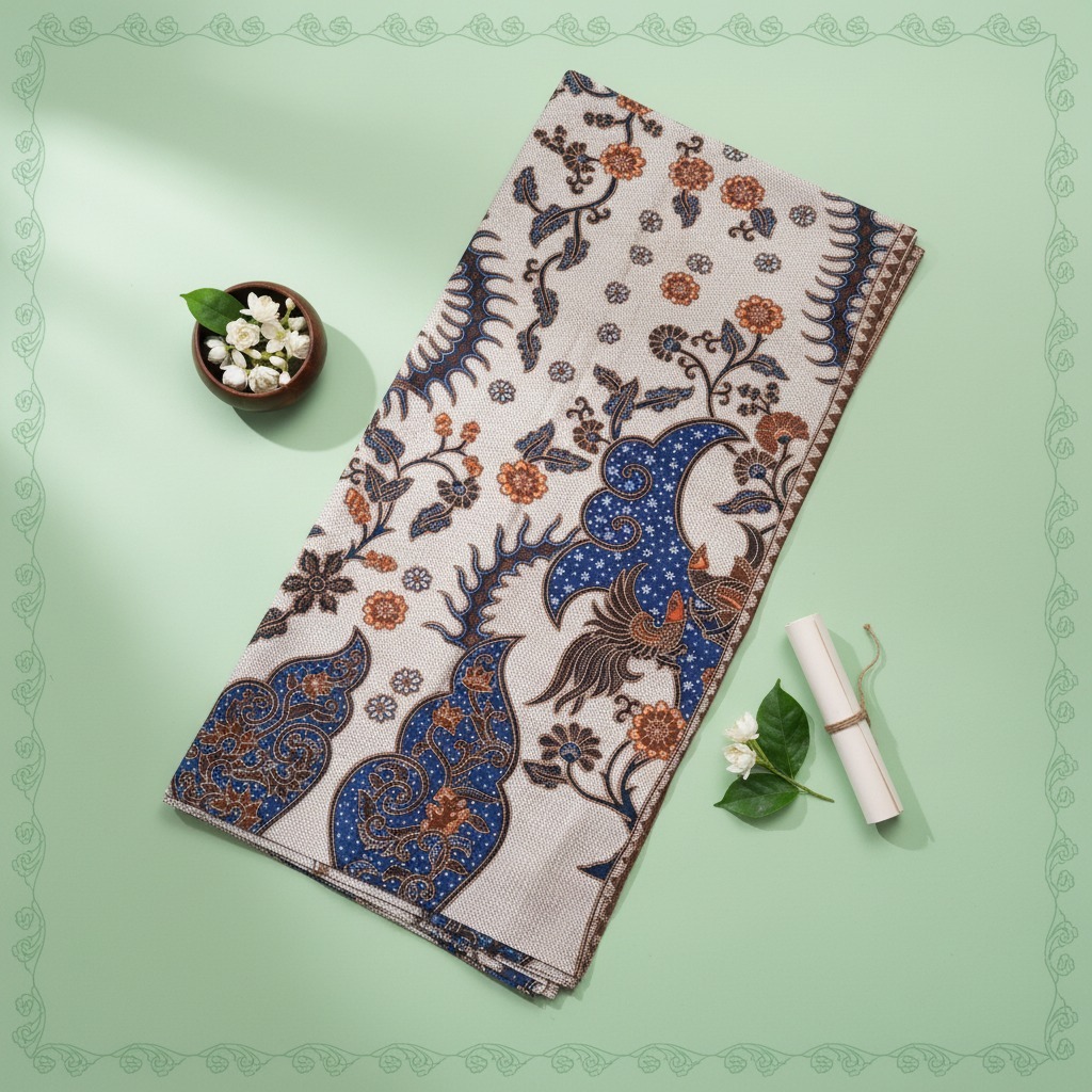 Gemini berkata Kain Batik Katun Lupitexa Motif Jarik Sogan Pekalongan Bahan Seragam Kantor Meteran