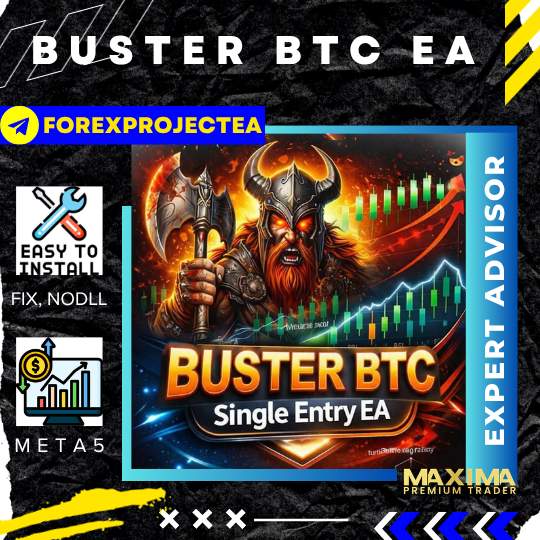 Robot Trading Buster BTC EA MT5 - Single Entry