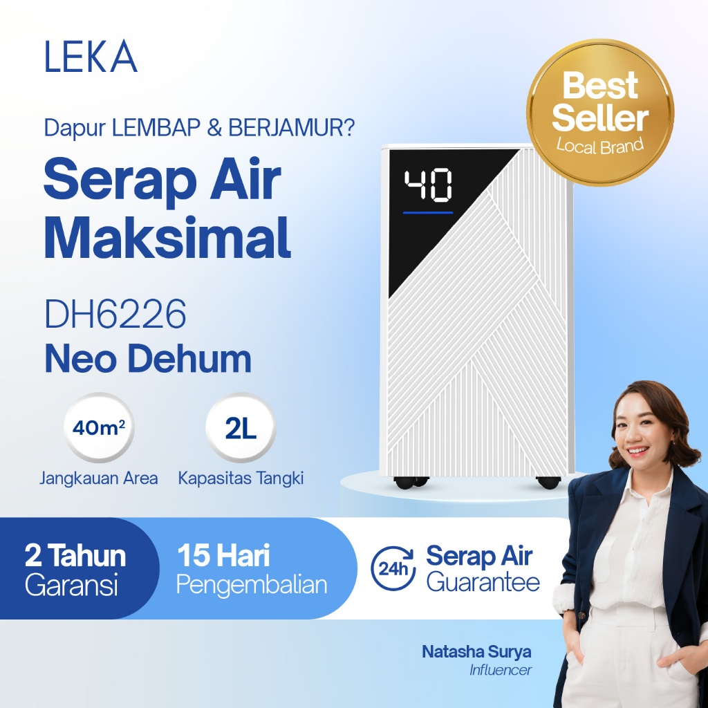 LEKA - DH6226 Neo Dehumidifier - Penyerap Kelembaban Udara