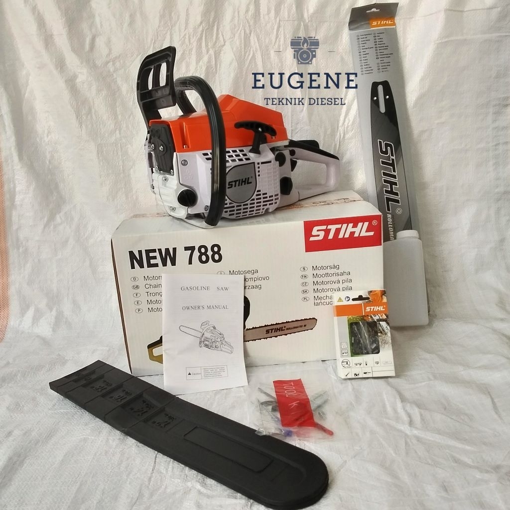 TERMURAH CHAINSAW / SENSO 788 BAR 22 INCH STIHL NEW ORIGINAL