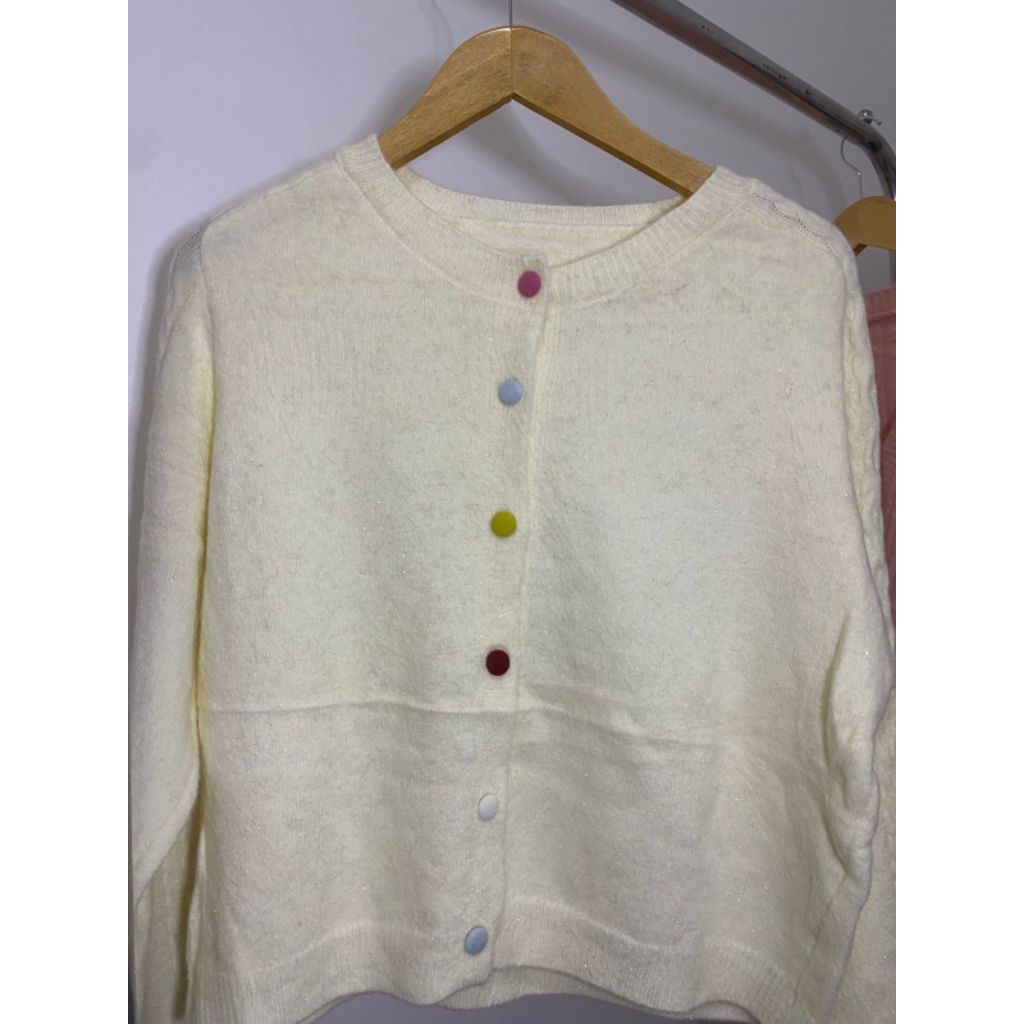 [Cardigan Rajut Premium] Warna Putih