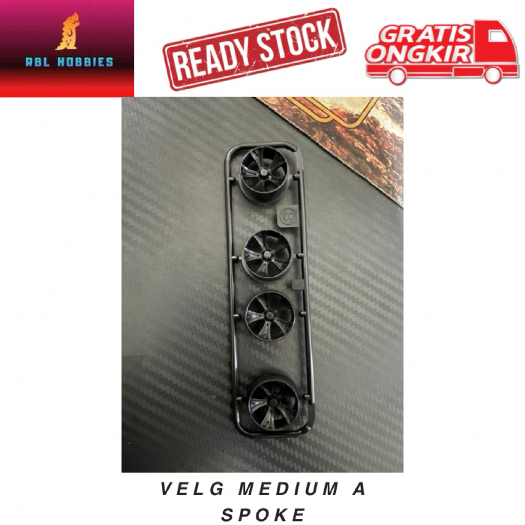 Tamiya Velg Medium A Spoke Original Loose Kit Mini4WD