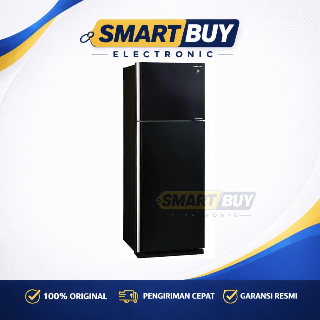 SHARP KULKAS 2 PINTU BESAR 2 PINTU LEMARI BESAR BESAR SJ-IG471PG-BK