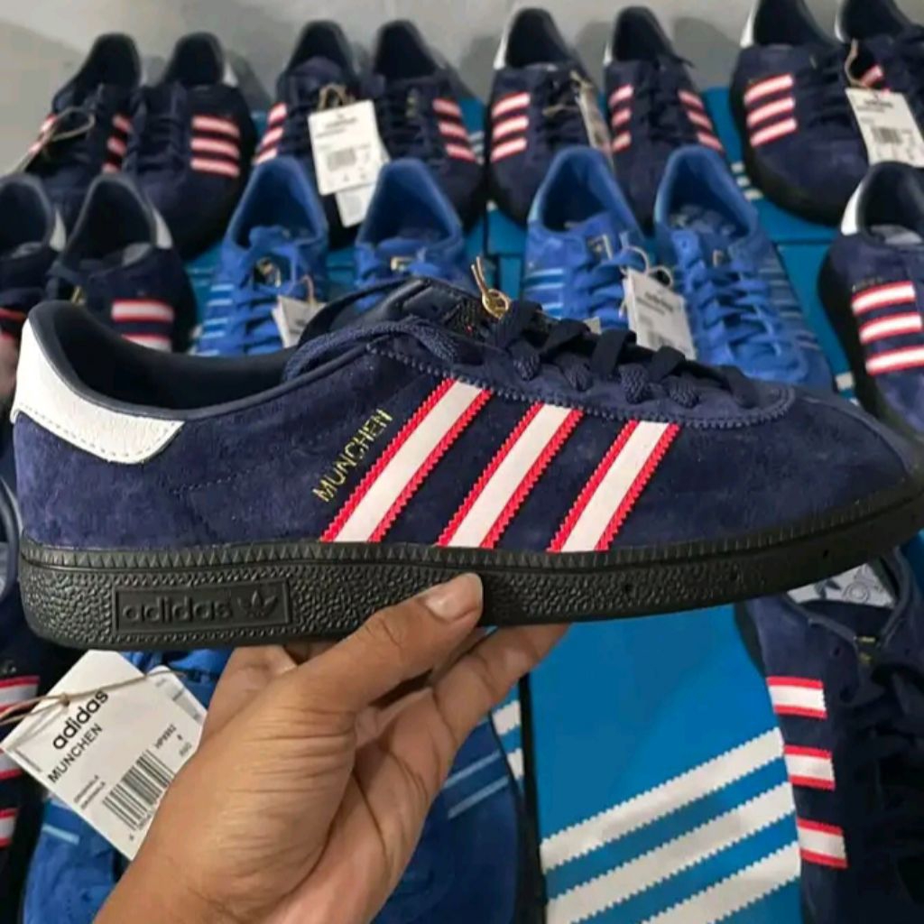 Sepatu Sneakers Pria Wanita Unisex Munchen Spzl Made in Vietnam Size 36-44 Kekinian Termurah BNIB Se