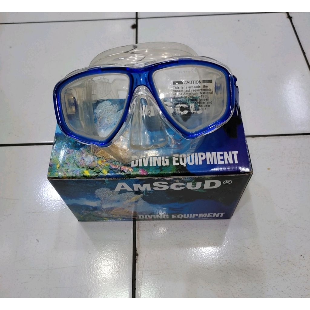 Kacamata selam /Masker Diving Amscud  type Basser