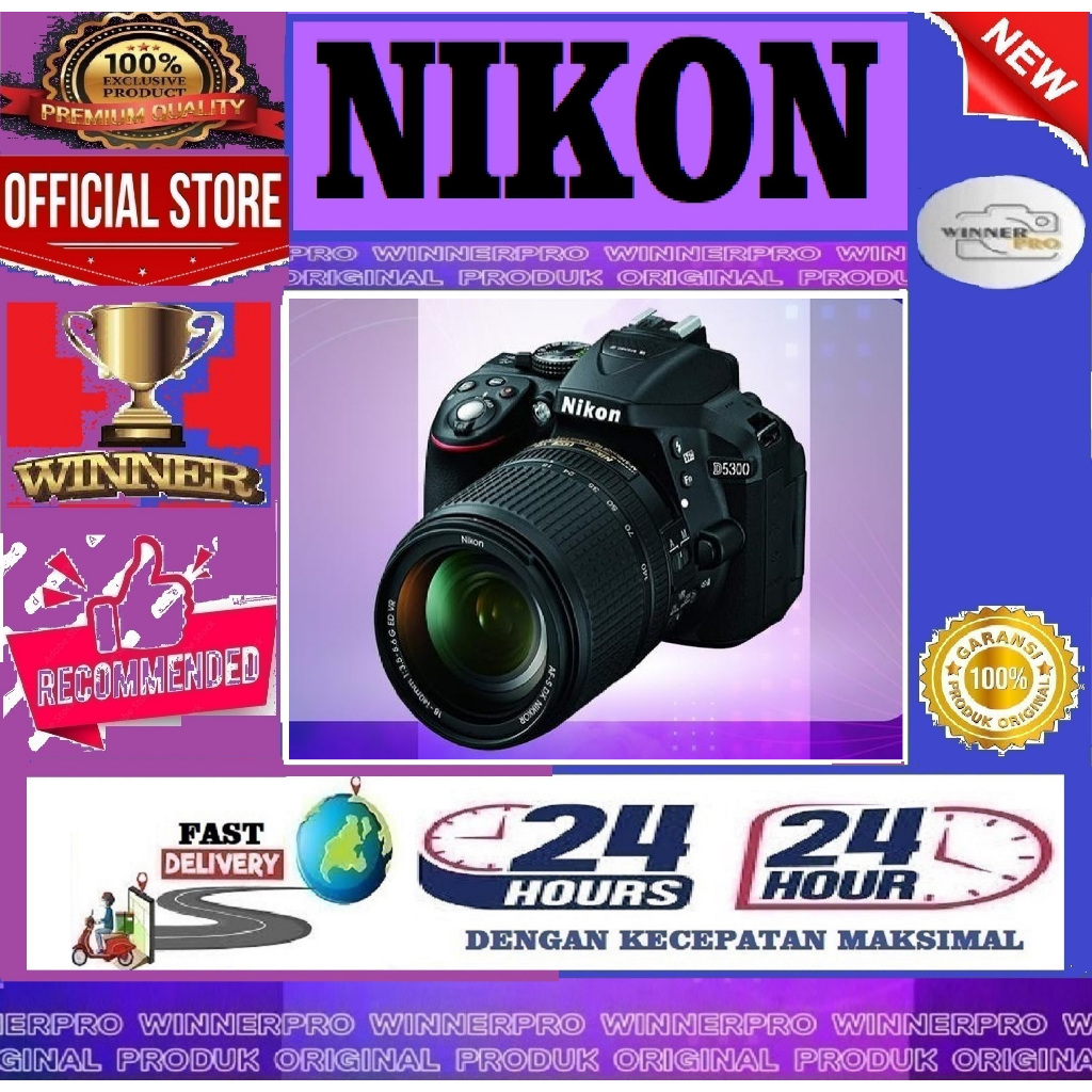 Kamera Nikon D5300 Kit 18-140mm / Nikon D5300