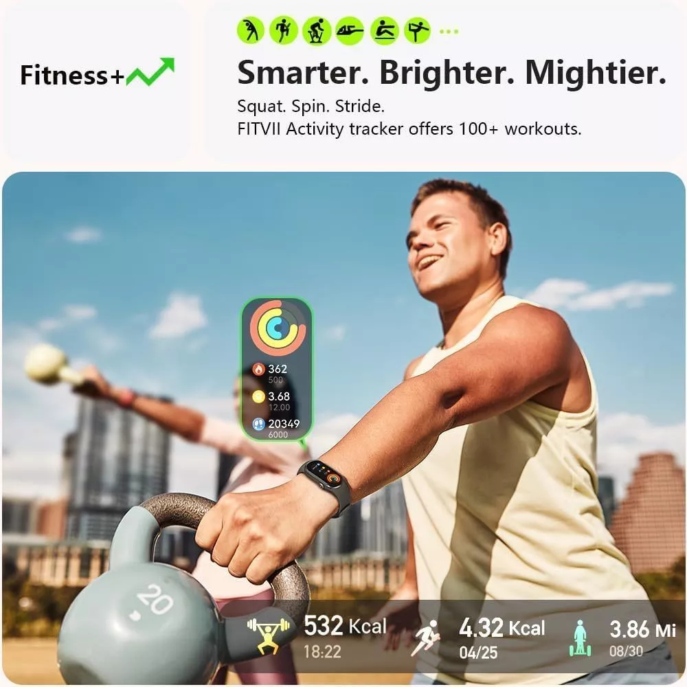 BIG PROMO AOKEYO M6 SMARTWATCH BLUETOOTH SMARTBAND FITNESS TRACKER COLOUR DISPLAY HEARTRATE