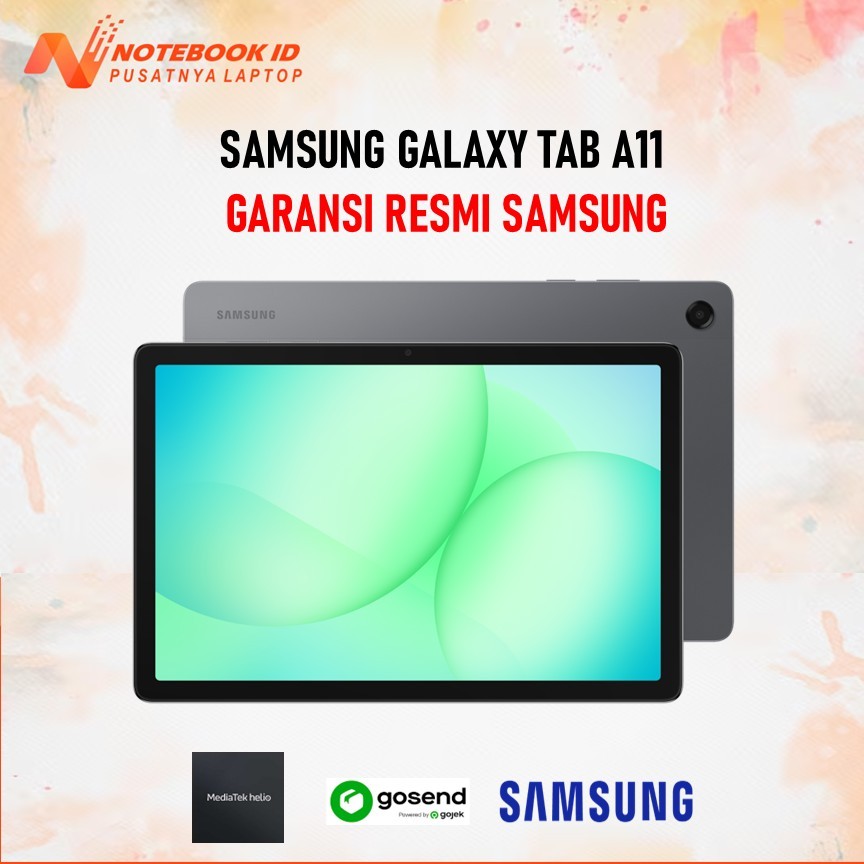 SAMSUNG Galaxy Tab A11 4/64GB Baru Helio G99 90Hz 5100mAh Gray Garansi Resmi