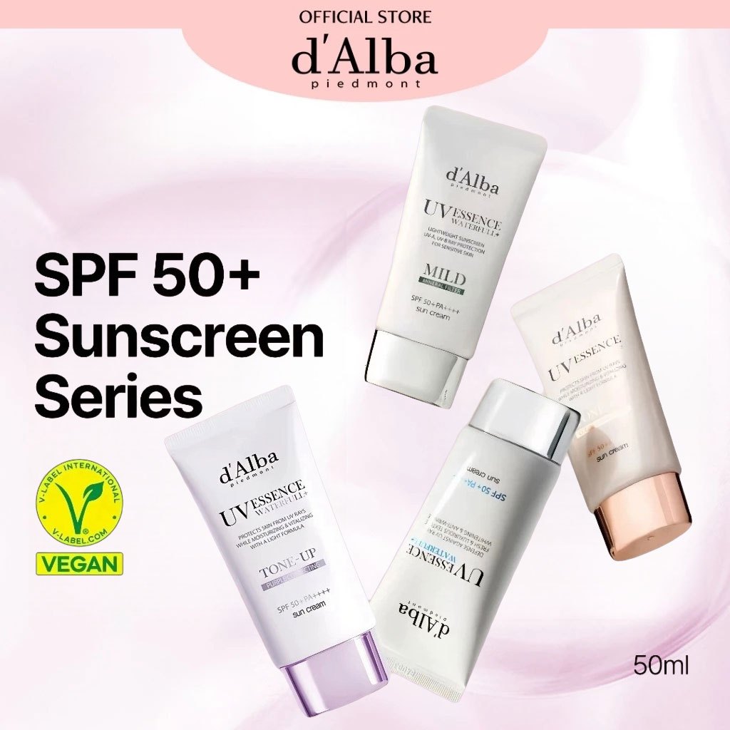 d‘Alba Waterfull Essence Sun Cream+d'Alba Waterfull Mild Sunscreen+d'Alba Waterfull Tone Up Sun Crea